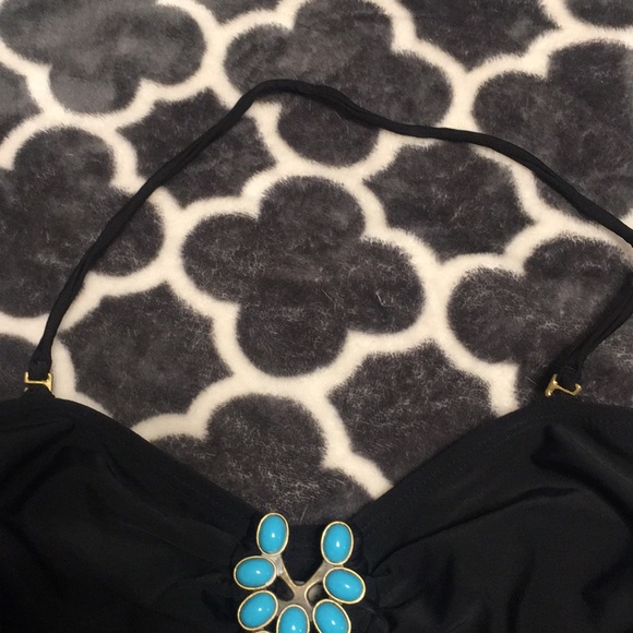 4 for $20 HULA HUNEY BLACK BATHING SUIT TOP - Picture 3 of 5